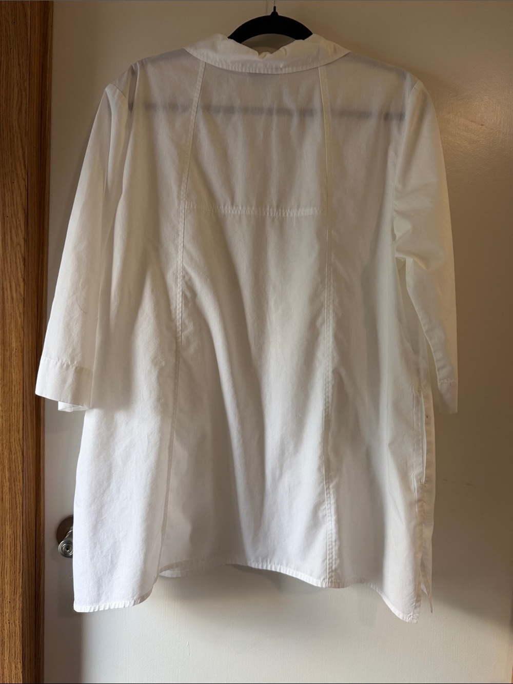 Joan Rivers White Button-Front Tunic Blouse - Picture 5 of 7